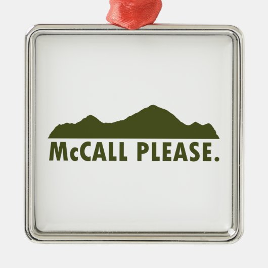 McCall Idaho Bitte Ornament Aus Metall (Vorne)