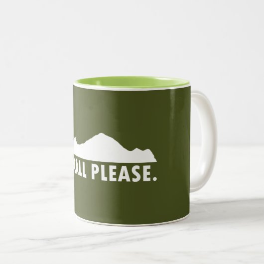 McCall Idaho Bitte Zweifarbige Tasse (VorderseiteRechts)