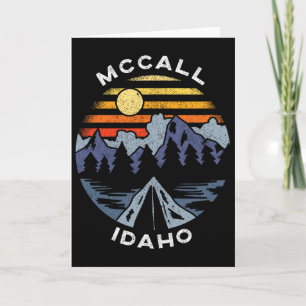 Mccall Idaho Gebirgsurlaub Camping Souvenir Karte