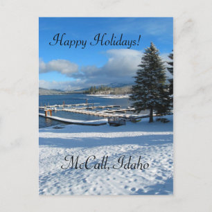 McCall, Idaho Holiday Grüße Feiertagspostkarte