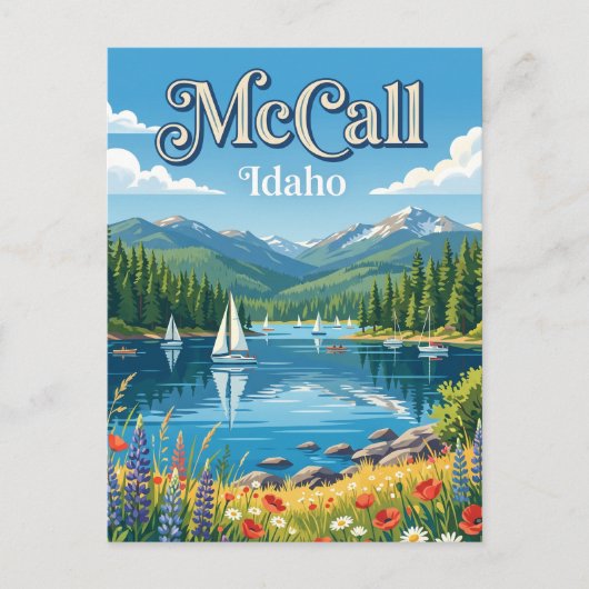McCall Idaho Postkarte (Vorderseite)