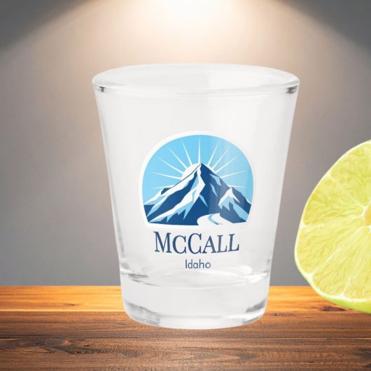 McCall Idaho Ski Shotglas Schnapsglas