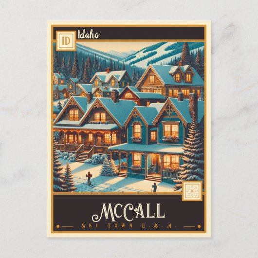 McCall, Idaho | VINTAG Postkarte (Vorderseite)