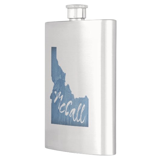 McCall Idaho Wood Grain Flachmann (Links)