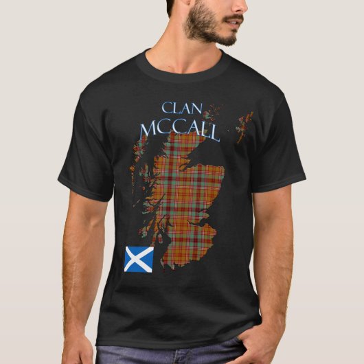 McCall Scottish Clan Tartan Scotland T-Shirt (Vorderseite)