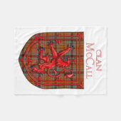 McCall Tartan Scottish Plaid Lion Rampant Fleecedecke (Vorderseite (Horizontal))
