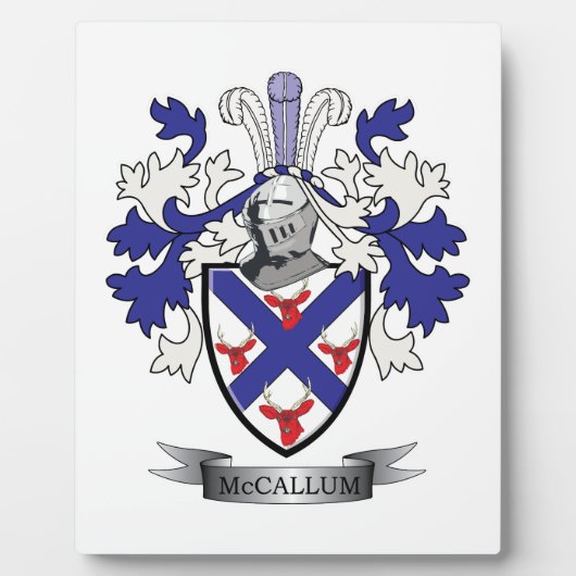 McCallum-Familienwappen-Wappen Fotoplatte (Vorderseite)