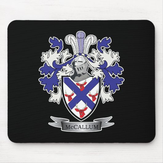 McCallum Familienwappen-Wappen Mousepad (Vorne)