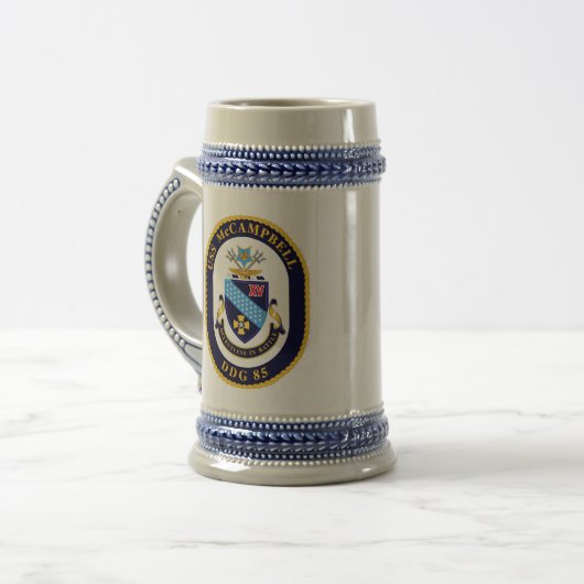 McCAMPBELL Wappen Stein Bierglas (Vorderseite Links)