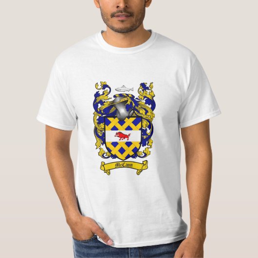 McCann Familienwappen - McCann Wappen T-Shirt (Vorderseite)