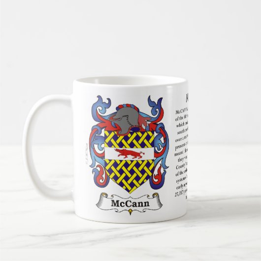 McCann, Ursprung, Bedeutung und das Wappen Kaffeetasse (Links)