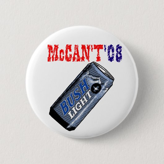McCan't '08 Knopf Button (Vorderseite)