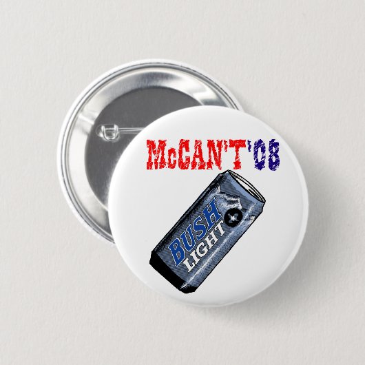 McCan't '08 Knopf Button (Vorne & Hinten)