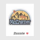 McCarthy, Alaska-Sticker Aufkleber (Blatt)