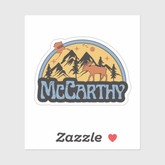 McCarthy, Alaska-Sticker Aufkleber (Blatt)