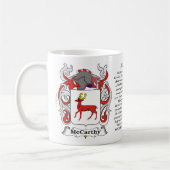 McCarthy Familien-Wappen Tasse (Links)