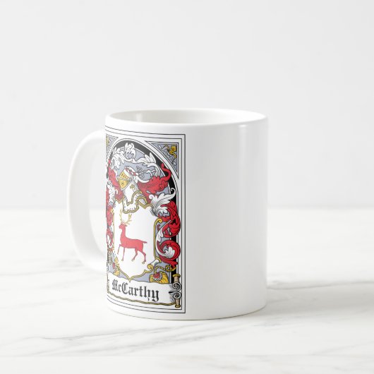 McCarthy Familienwappen Kaffeetasse (Vorderseite Links)