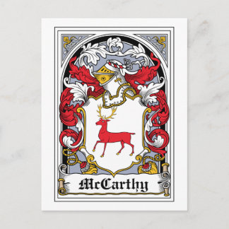 McCarthy-Familienwappen Postkarte