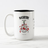 McCarthy Familienwappen, Translation & Meaning Zweifarbige Tasse (Links)