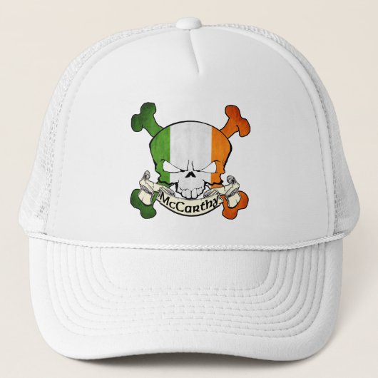 McCarthy Irish Skull Truckerkappe (Vorderseite)