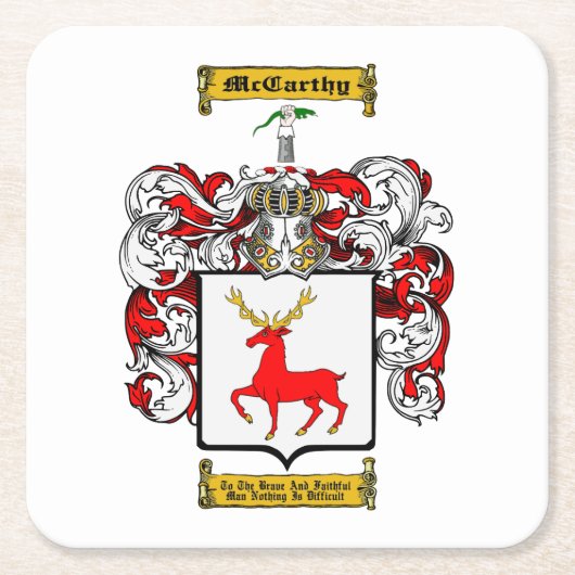 McCarthy Rechteckiger Pappuntersetzer (Vorderseite)