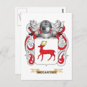 McCarthy-Wappen (Familienwappen) Postkarte (Vorne/Hinten)