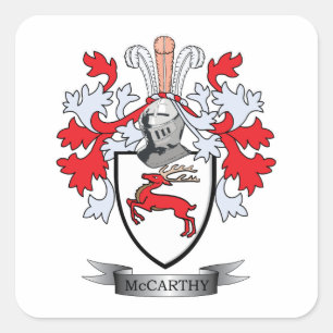 McCarthy-Wappen Quadratischer Aufkleber