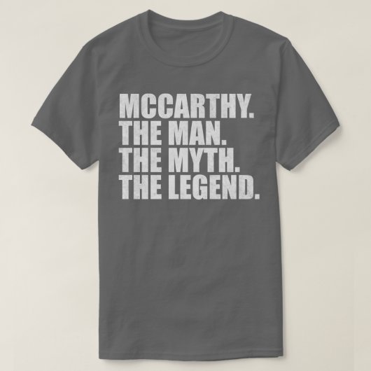 MccarthyMccarthy Familienname Mccarthy Nachname Mc T-Shirt (Design vorne)
