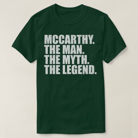 MccarthyMccarthy Familienname Mccarthy Nachname Mc T-Shirt (Design vorne)