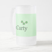 McCarty Familie Mattglas Bierglas (Vorderseite Links)