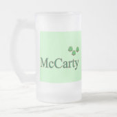 McCarty Familie Mattglas Bierglas (Links)