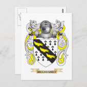 McChesney-Wappen (Familienwappen) Postkarte (Vorne/Hinten)