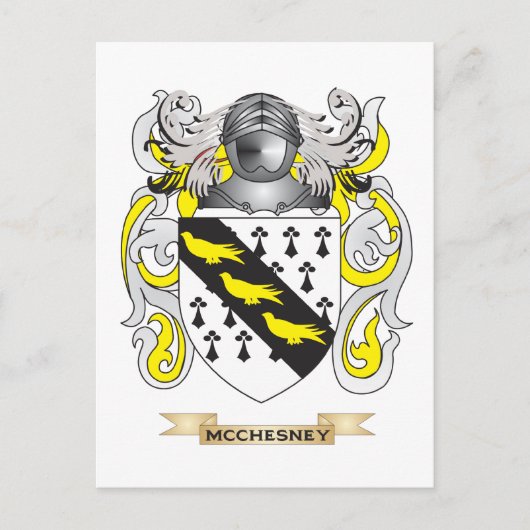 McChesney-Wappen (Familienwappen) Postkarte (Vorderseite)