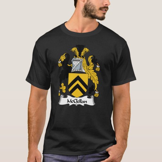 McClellan Coat of Arms McClellan Familienwappen Cl T-Shirt (Vorderseite)