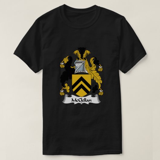 McClellan Coat of Arms McClellan Familienwappen T-Shirt (Design vorne)
