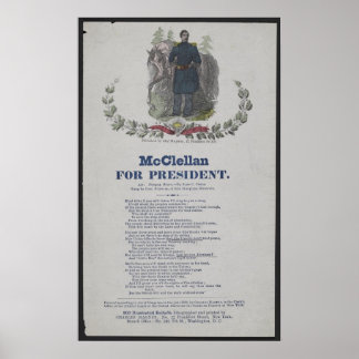 McClellan für Präsident Poster