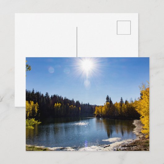 McClellan Lake im Oktober Postkarte (Vorne/Hinten)