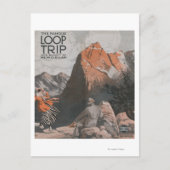 McClellan & Loop Trip Travel Poster Postkarte (Vorderseite)