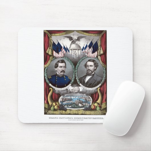 McClellan und Pendleton-Kampagnen-Plakat Mousepad (Mit Mouse)