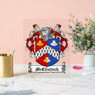 McClintock-Familienwappen Acrylschild