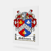 McClintock-Familienwappen Acrylschild (Winkel)