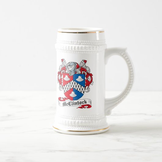 McClintock Familienwappen Bierglas (Rechts)