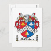 McClintock-Familienwappen Postkarte (Vorne/Hinten)