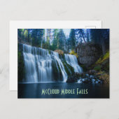 McCloud Middle Falls Postkarte (Vorne/Hinten)