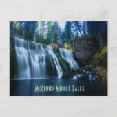 McCloud Middle Falls Postkarte (Vorderseite)