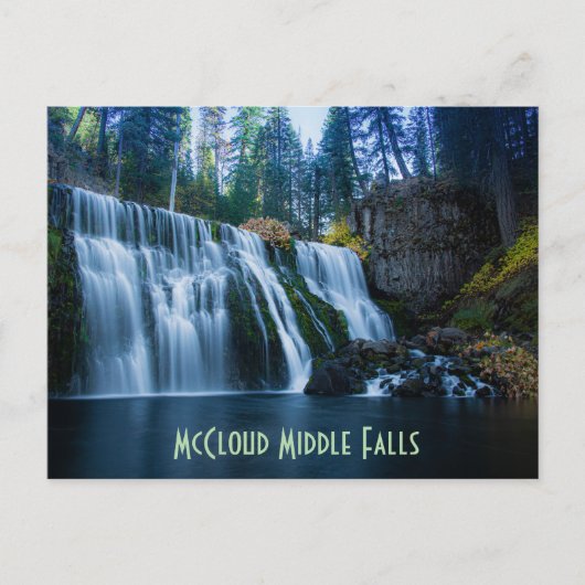 McCloud Middle Falls Postkarte (Vorderseite)