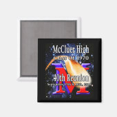 McCluer High Class von '70 40. Wiedersehen Magnet (Vorderseite/Rückseite)