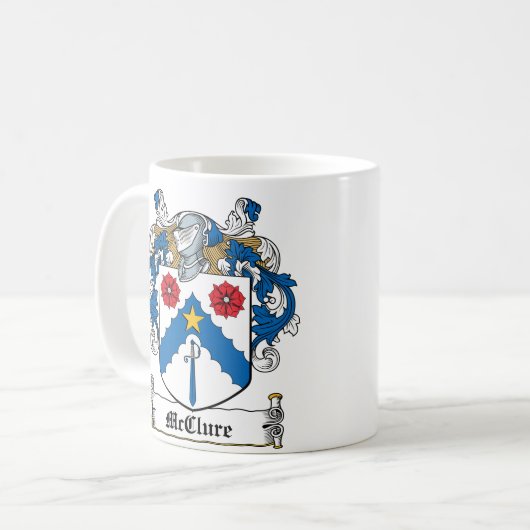 McClure Familienwappen Kaffeetasse (Vorderseite Links)