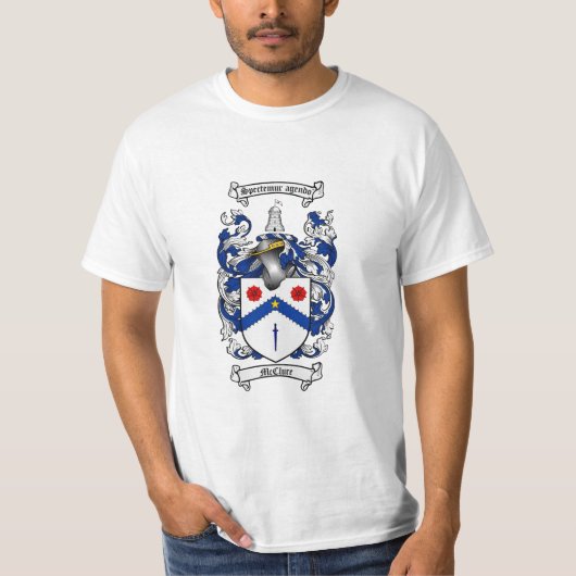 Mcclure Familienwappen - Mcclure Wappen T-Shirt (Vorderseite)