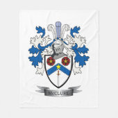 McClure Familienwappen-Wappen Fleecedecke (Vorderseite)